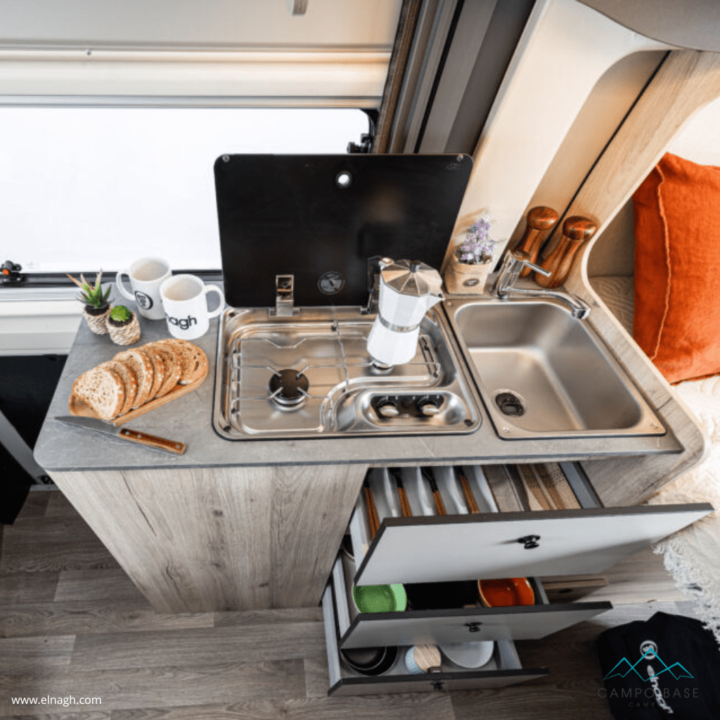 Cocina en camper